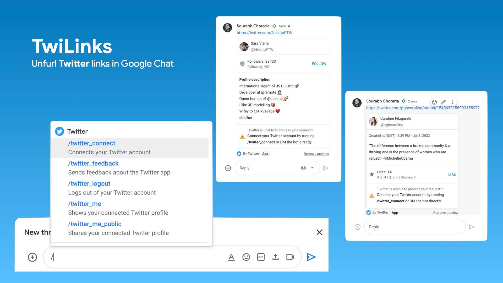 Introducing TwiLinks – a Chat app built using Apps Script
