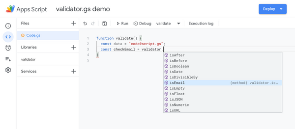 Introducing validator.gs — an open-source library of string validation for Apps Script projects
