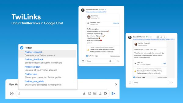 Introducing TwiLinks – a Chat app built using Apps Script